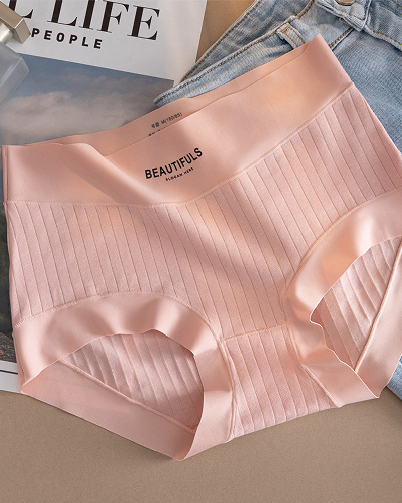 Calcinha de algodão sem costura antibacteriana - [Kit com 5 unidades] + Frete Grátis