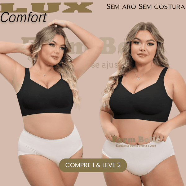 Sutiã Modelador Lux Comfort Sem Costura [COMPRE 1 LEVE 2] + BRINDES