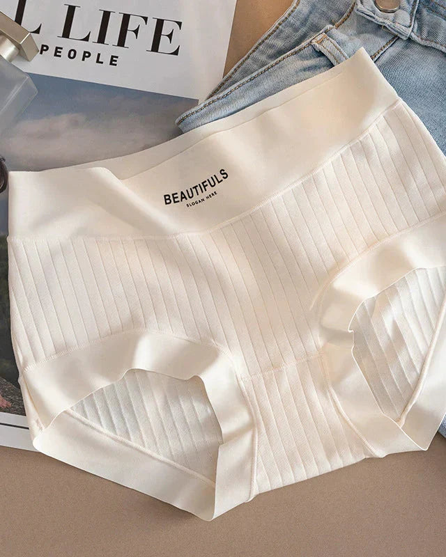 Calcinha de algodão sem costura antibacteriana - [Kit com 5 unidades] + Frete Grátis